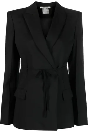 Nensi Dojaka Belted wool-blend blazer