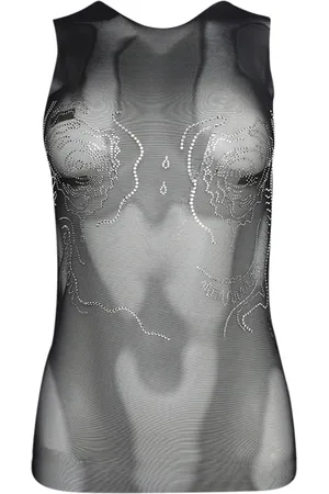 DI PETSA Venus Shell sheer tank top