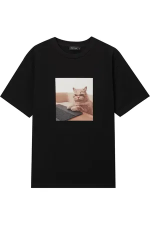 tout a coup Graphic cat-print T-shirt