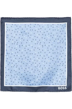 HUGO BOSS Geometric-print handkerchief