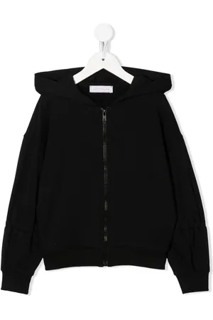 MONNALISA Logo patch hoodie