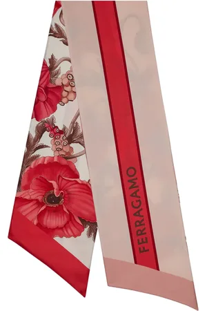 Salvatore Ferragamo Floral-print silk scarf
