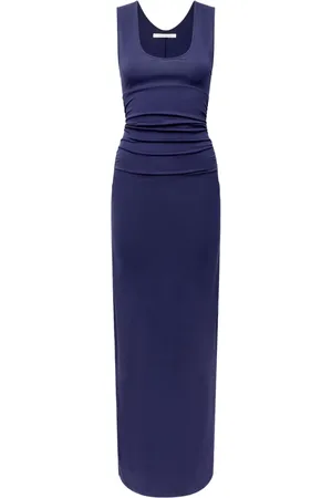 Another Tomorrow Ruched tank dress
