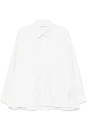 Etudes E-patch striped shirt
