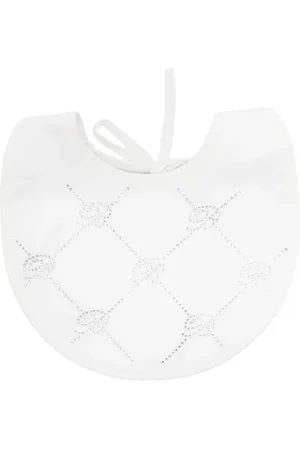 MISS BLUMARINE Crystal-embellished logo bib