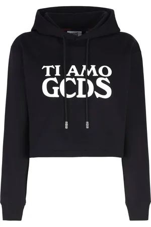 GCDS Ti Amo cropped hoodie