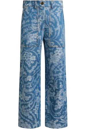 Etro Jacquard-pattern trousers