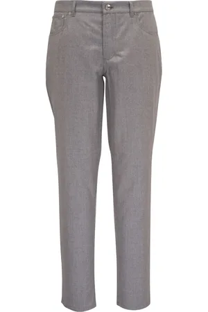 Brunello Cucinelli Mid-rise wool trousers