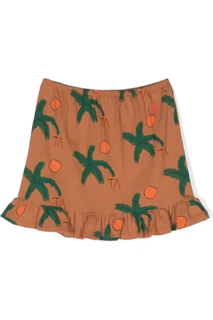 The Animals Observatory Ferret graphic-print cotton skirt