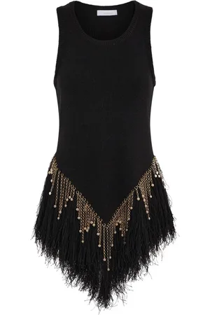 Paco rabanne Beaded linen top