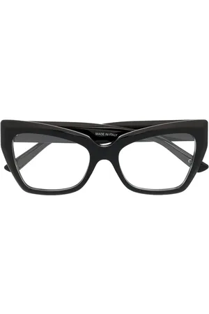 Balenciaga Logo-plaque square-frame glasses