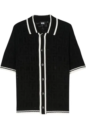 GCDS Crochet-knit shirt