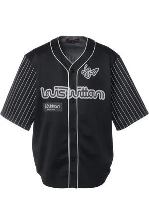 LOUIS VUITTON Logo-print baseball shirt