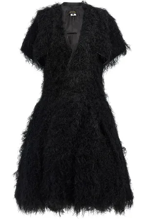 Comme des Garçons Faux-fur midi dress