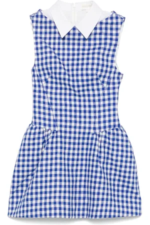 Shushu/Tong Gingham check-print mini dress