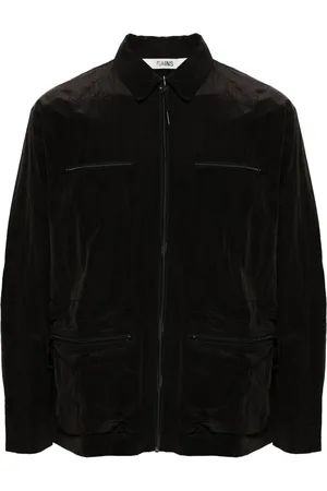 Rains Kano crinkled-finish overshirt
