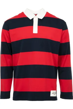 Moncler Striped long-sleeved polo shirt