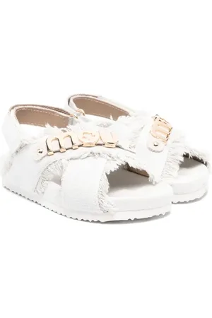 Mou Logo-lettering canvas sandals