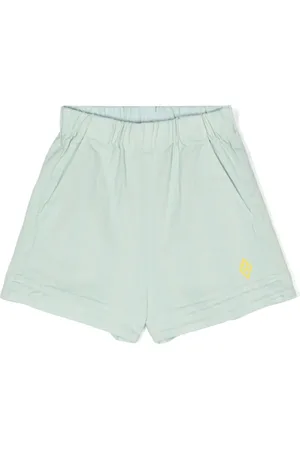 The Animals Observatory Embroidered-motif denim shorts