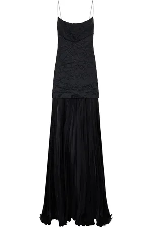 Roberto Cavalli Crinkle silk maxi dress
