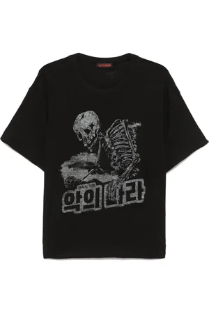 LU’U DAN Reaper Rampage-print T-shirt