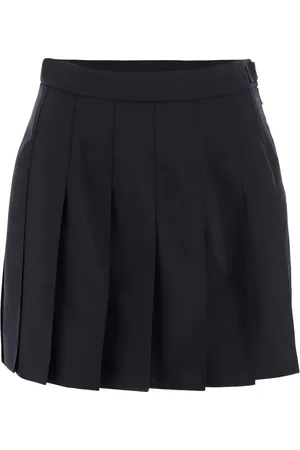 Thom Browne Asymmetric pleated miniskirt