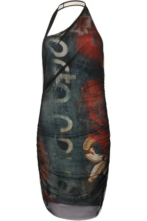Roberto Cavalli Abstract-print mini dress