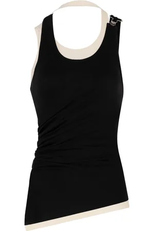 Jean Paul Gaultier Layered cotton tank top