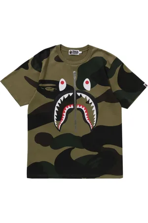 A Bathing Ape Shark Attack camouflage T-shirt