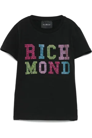 John Richmond Crystal-logo T-shirt