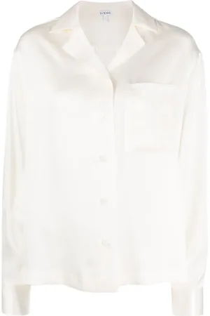 Loewe Notched-collar silk shirt