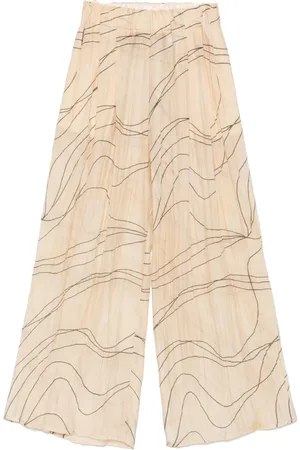 ALYSI Mediterranean palazzo trousers