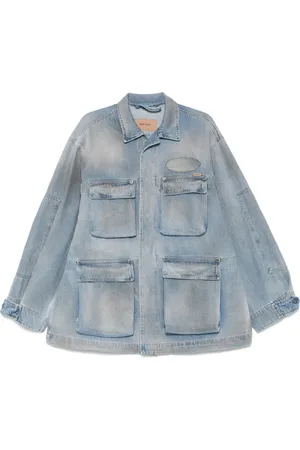 CULTURA Logo-patch denim jacket