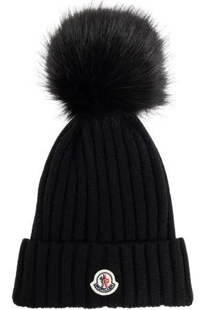Moncler Pompom-detail wool beanie