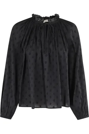 ULLA JOHNSON Ada puff-sleeve jacquard blouse
