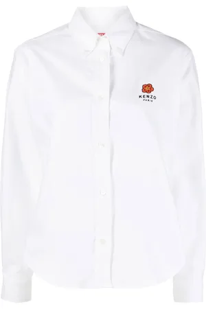 Kenzo Embroidered-logo long-sleeve shirt