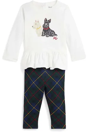 Ralph Lauren Dog-print trousers set