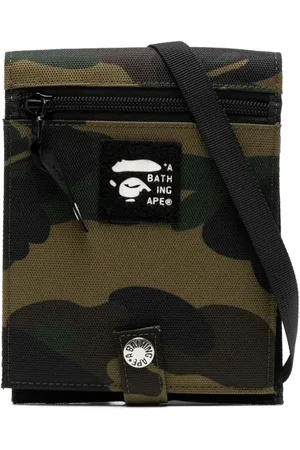 A Bathing Ape Camouflage print flat shoulder bag