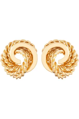 Susan Caplan 1980s Monet twisted clip-on earrings