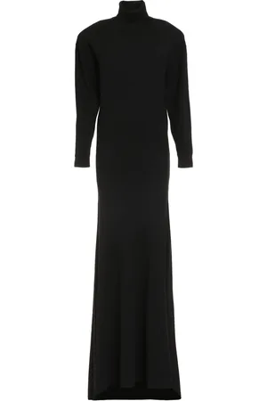 Saint Laurent Cashmere roll-neck maxi-dress