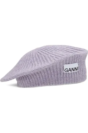 Ganni Ribbed-knit beret