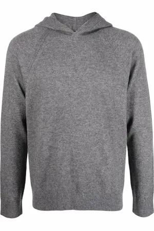 Vince Melange-effect knit hoodie
