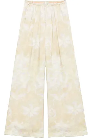FORTE FORTE Abstract-print trousers