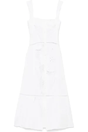 Marine Serre Regenerated midi dress