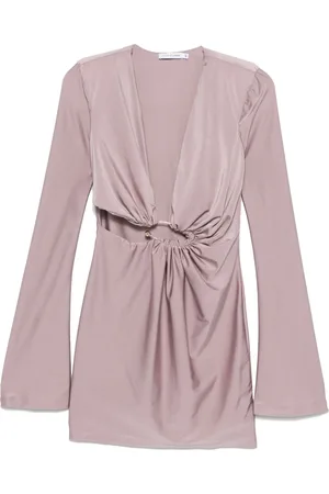 AMEN V-neck mini dress