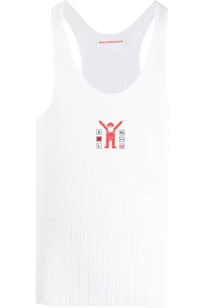 WALTER VAN BEIRENDONCK Jock graphic-print tank top