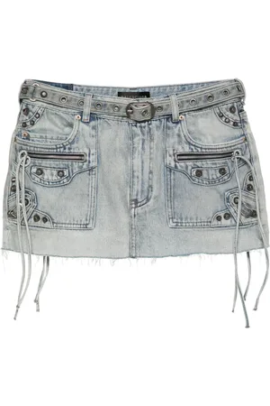 Balenciaga Cagole denim miniskirt