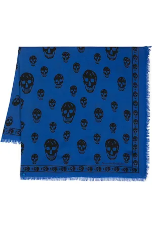 Alexander McQueen Skull-print wool scarf