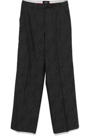 Etro Patterned-jacquard trousers