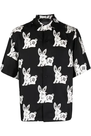 AMIRI Rabbit-motif silk shirt